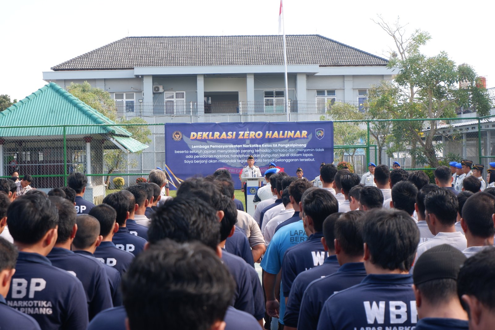 Komitmen Tanpa Toleransi, Lapas Narkotika Pangkalpinang Deklarasikan Zero Halinar